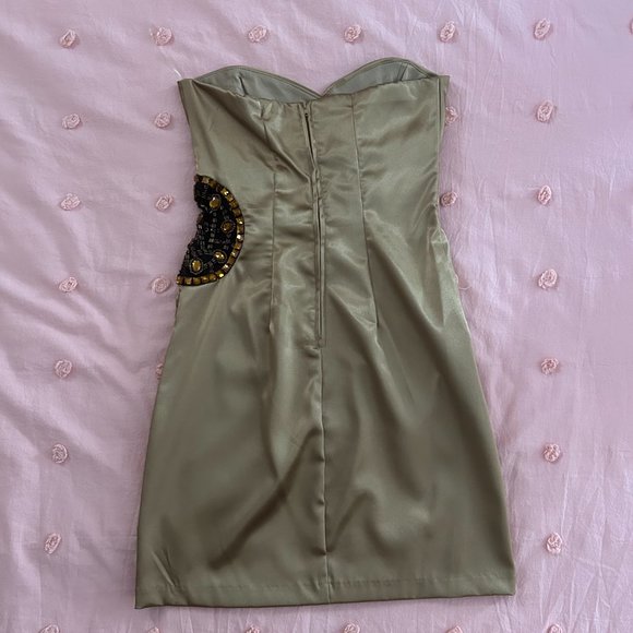 Teeze Me Bronze Cocktail Dress - Picture 3 of 3